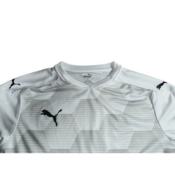 Puma Men's Team Final 21 Graphic Jersey White/Gray - Small Dry Cell - Picture 5 of 6